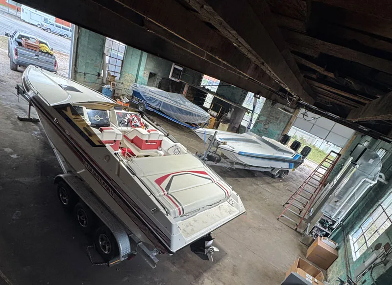 Aquarius Powersports boat restoration under way in shop